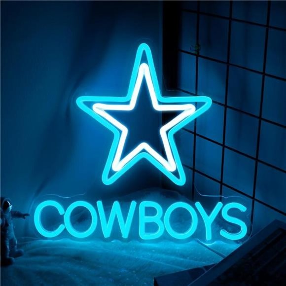 NEW Cowboys Neon Light - Picture 1 of 7